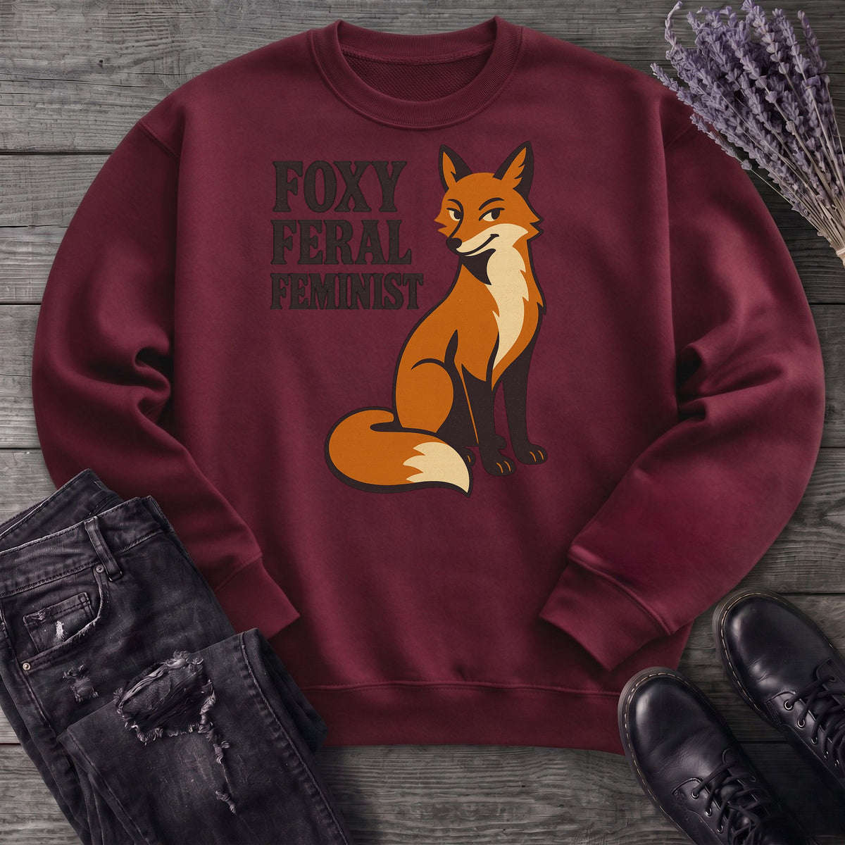 Foxy Feral Feminist Sweatshirt