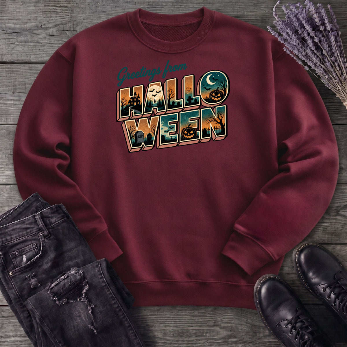 Greetings From Halloween Sweatshirt