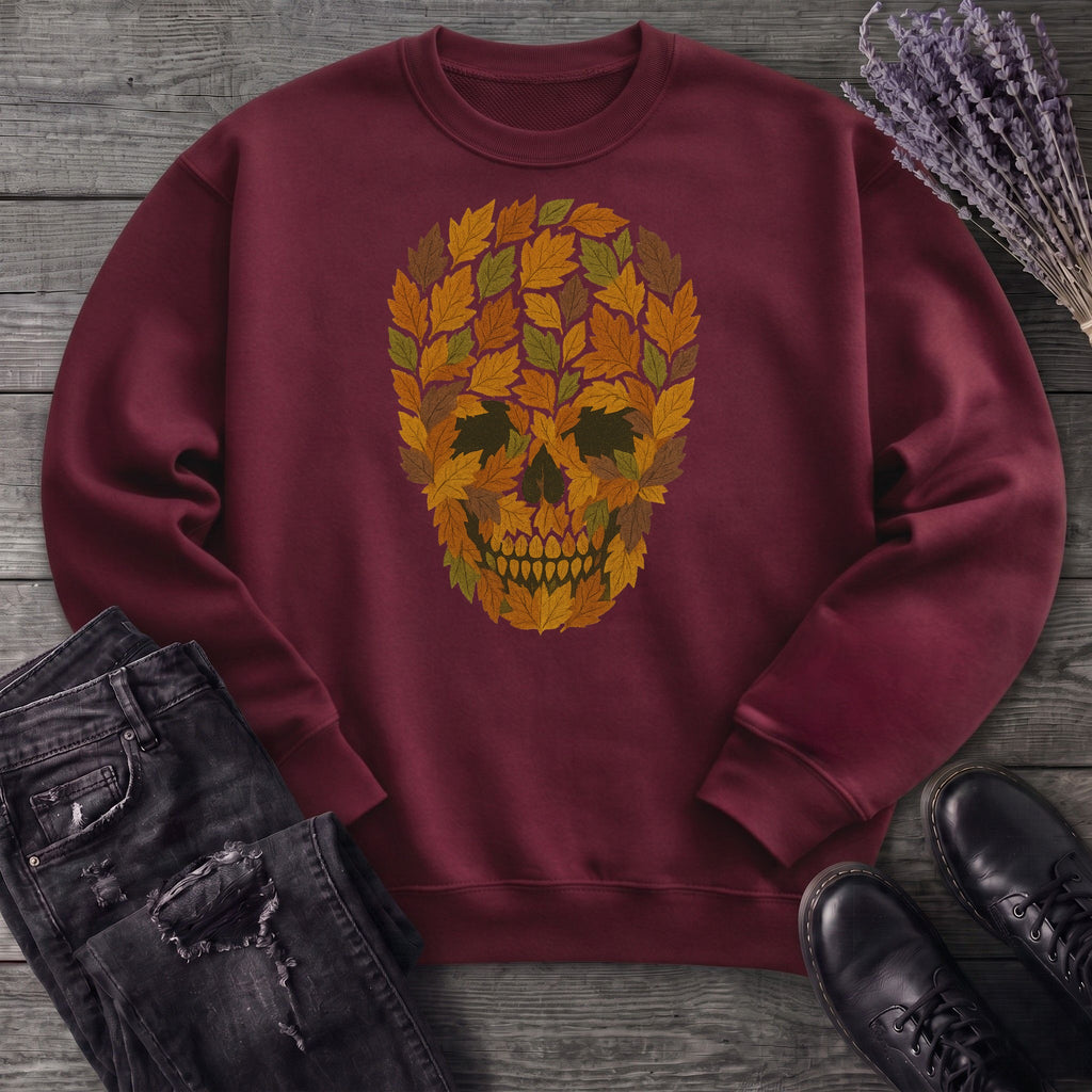 autumn leaves skull Sweatshirt