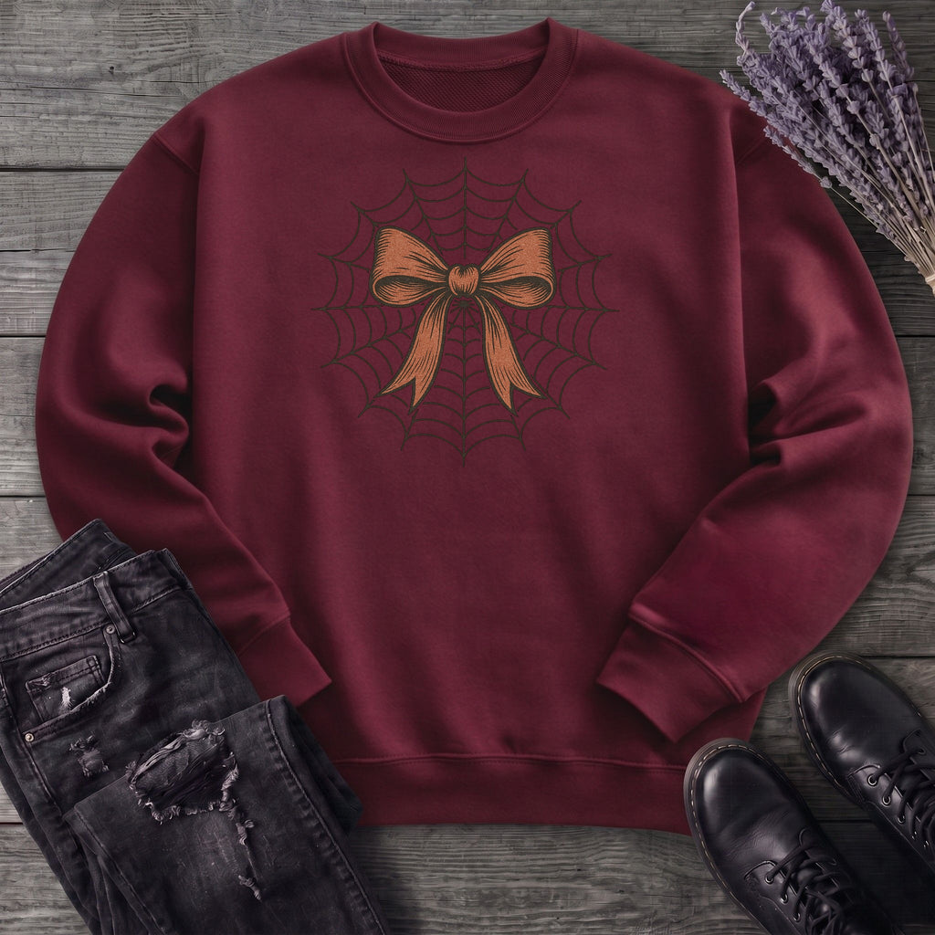 Spiderweb Bow Sweatshirt