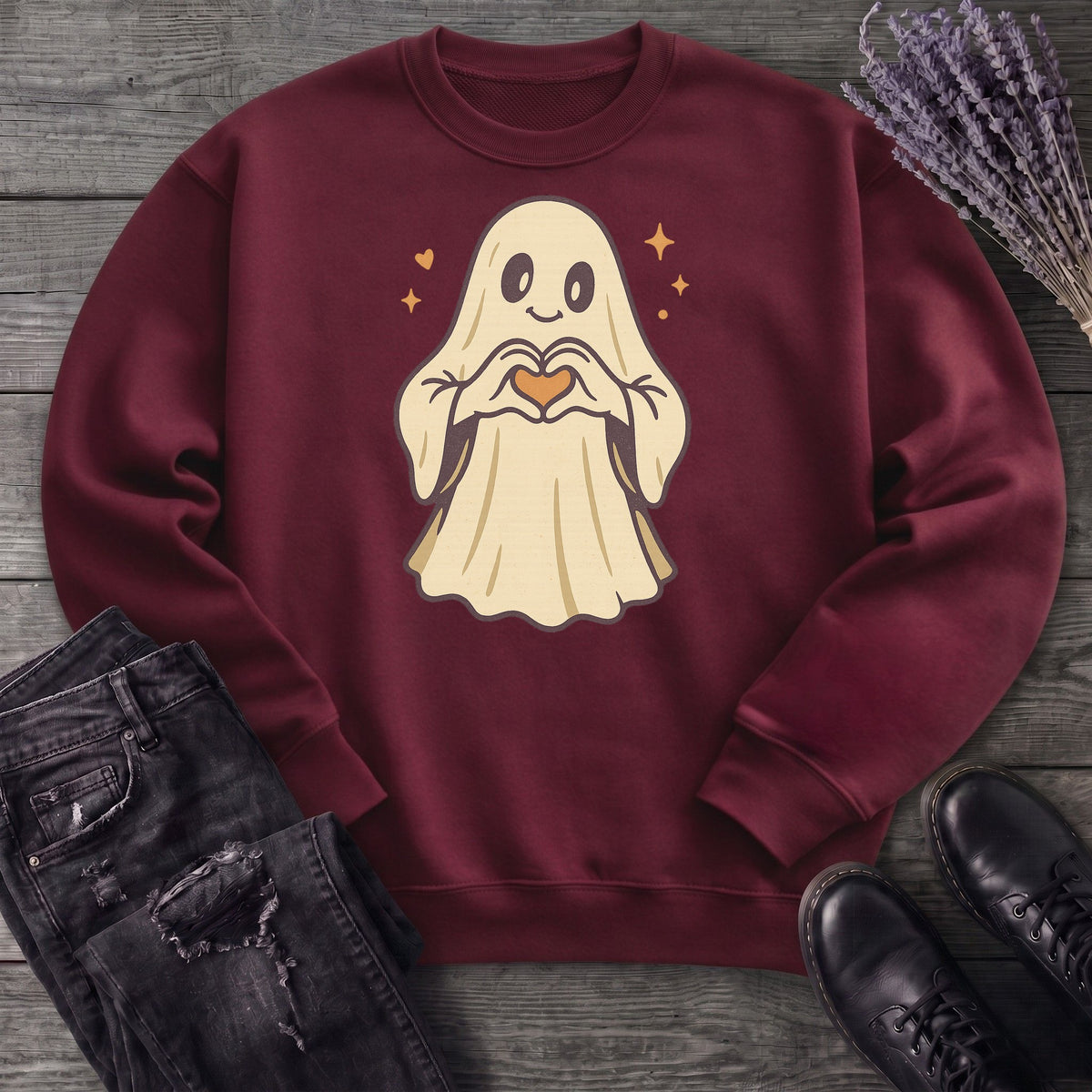 Ghost Heart Hands Sweatshirt