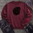 black_cat_beanie Sweatshirt
