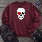 Heart Eye Skull Sweatshirt