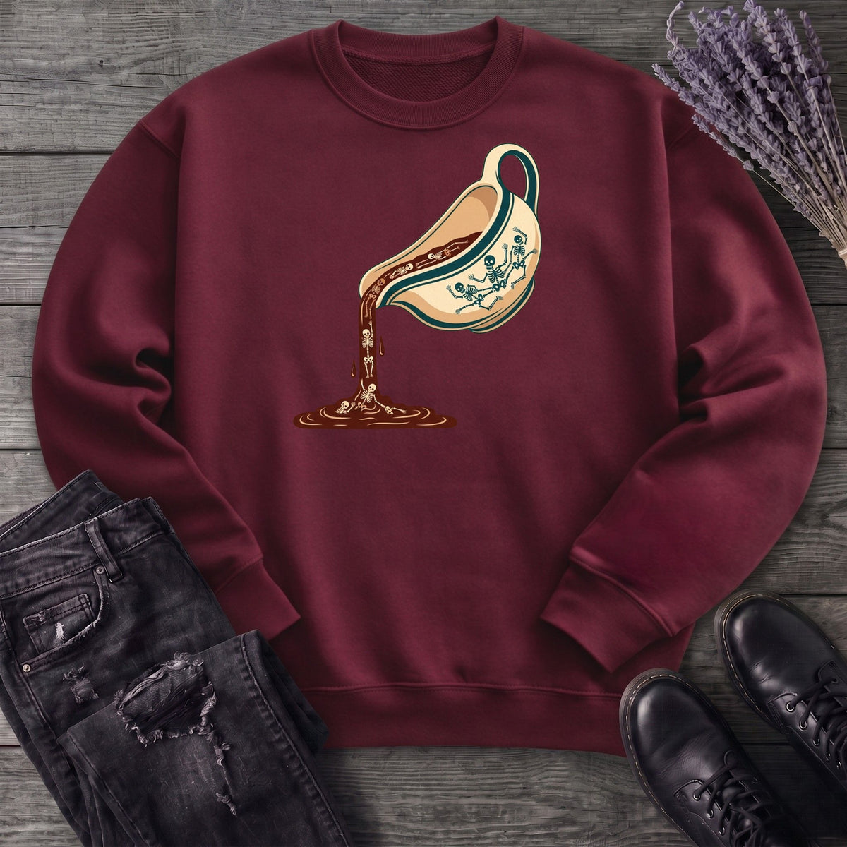 Skeleton Gravy Boat Sweatshirt