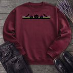 Bats Jack O Lantern Stripe Sweatshirt
