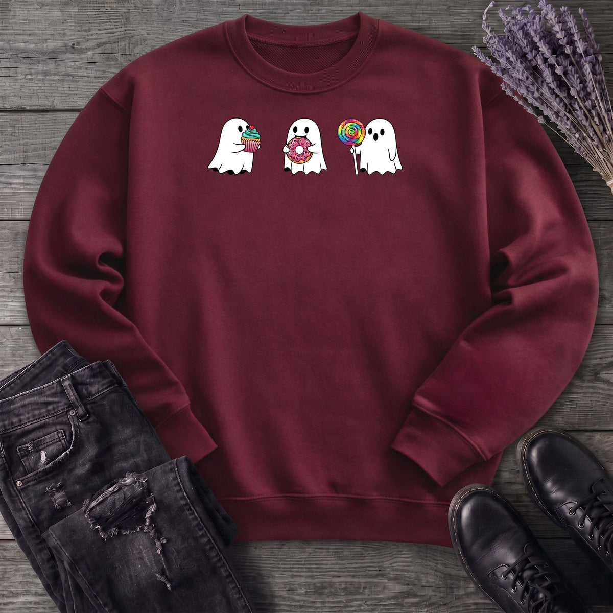 Ghosts Fun Treats Sweatshirt