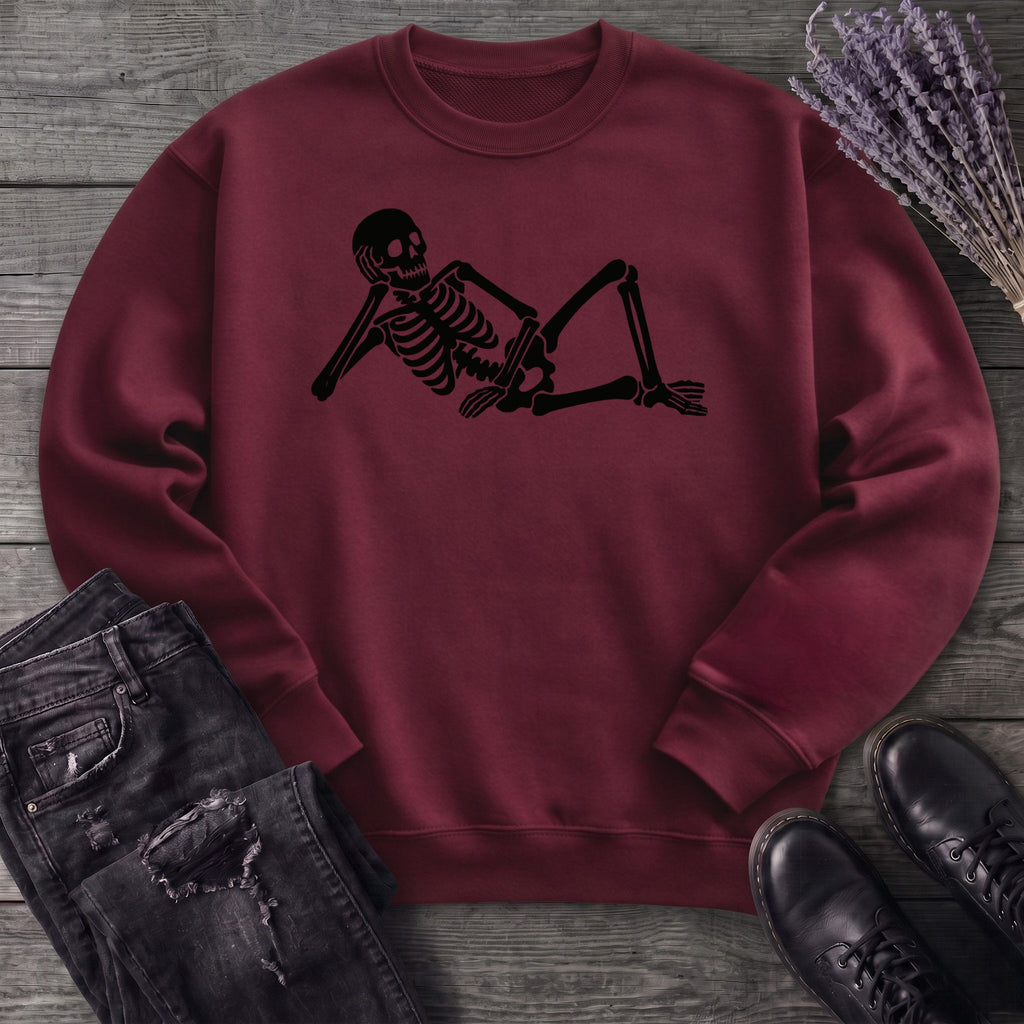 Lounging Skeleton Sweatshirt