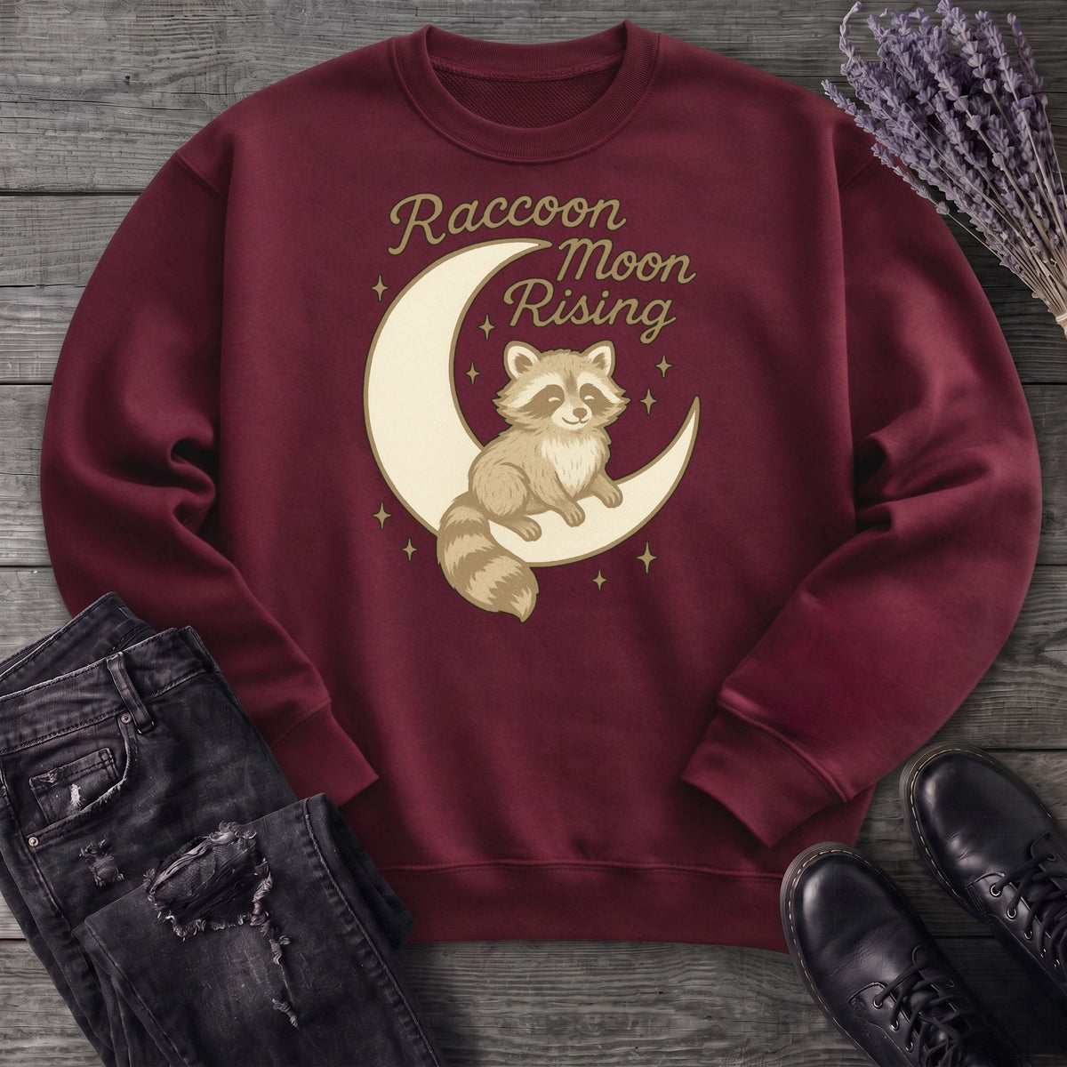 Raccoon Moon Rising Sweatshirt