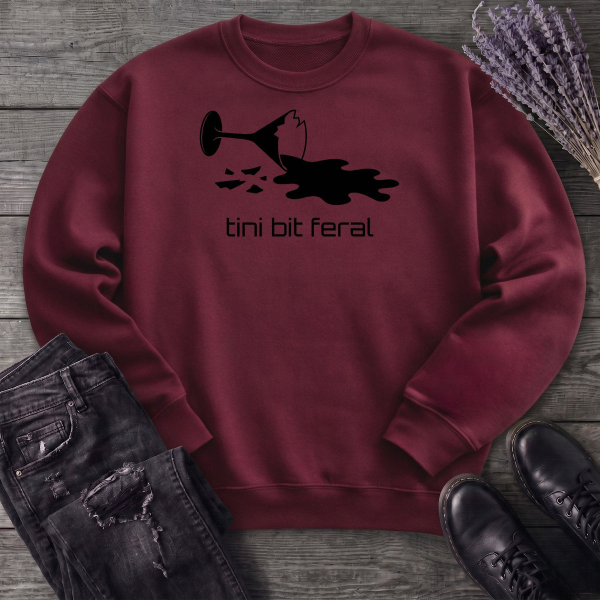tini bit feral Sweatshirt