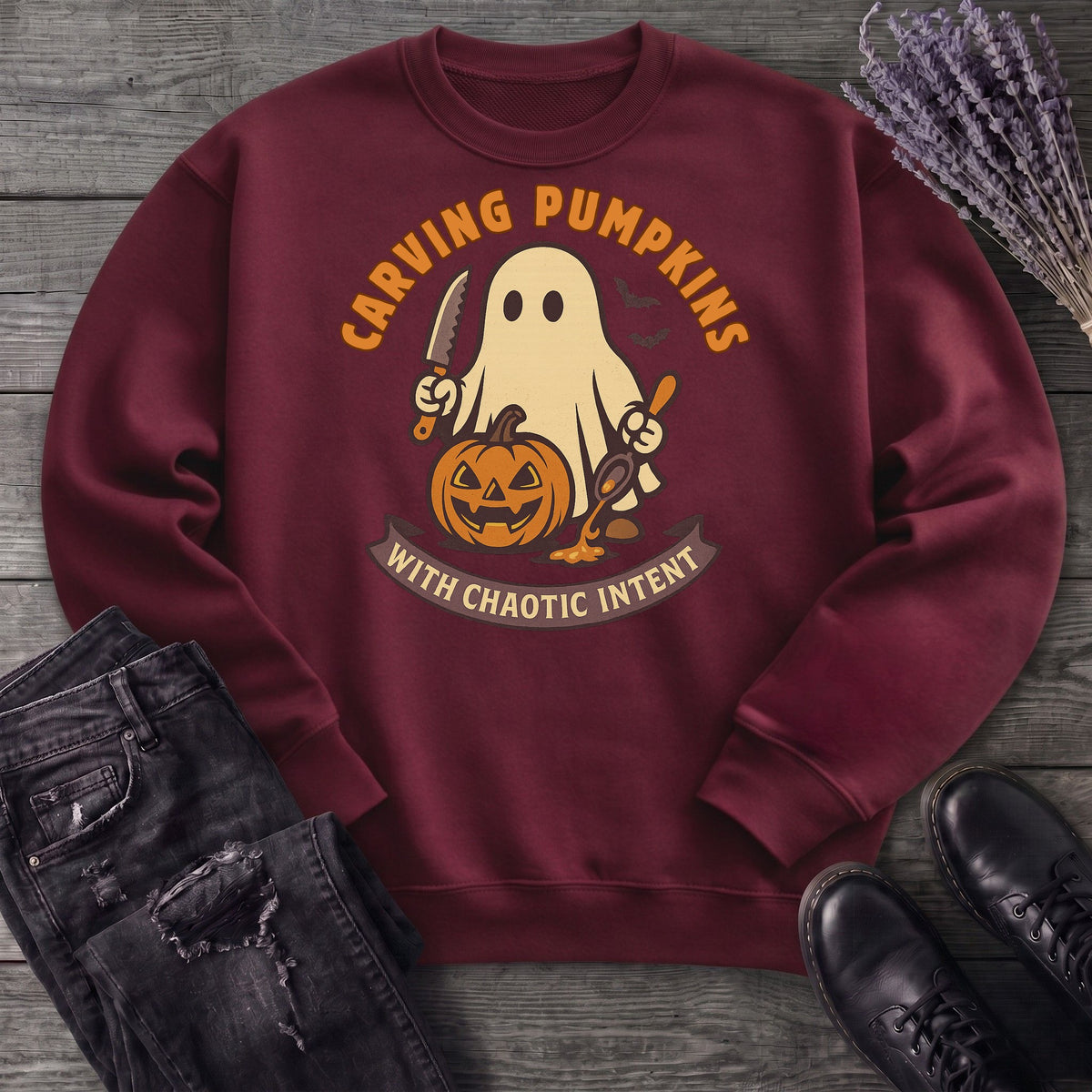 Carving Pumpkins Chaotic Sweatshirt