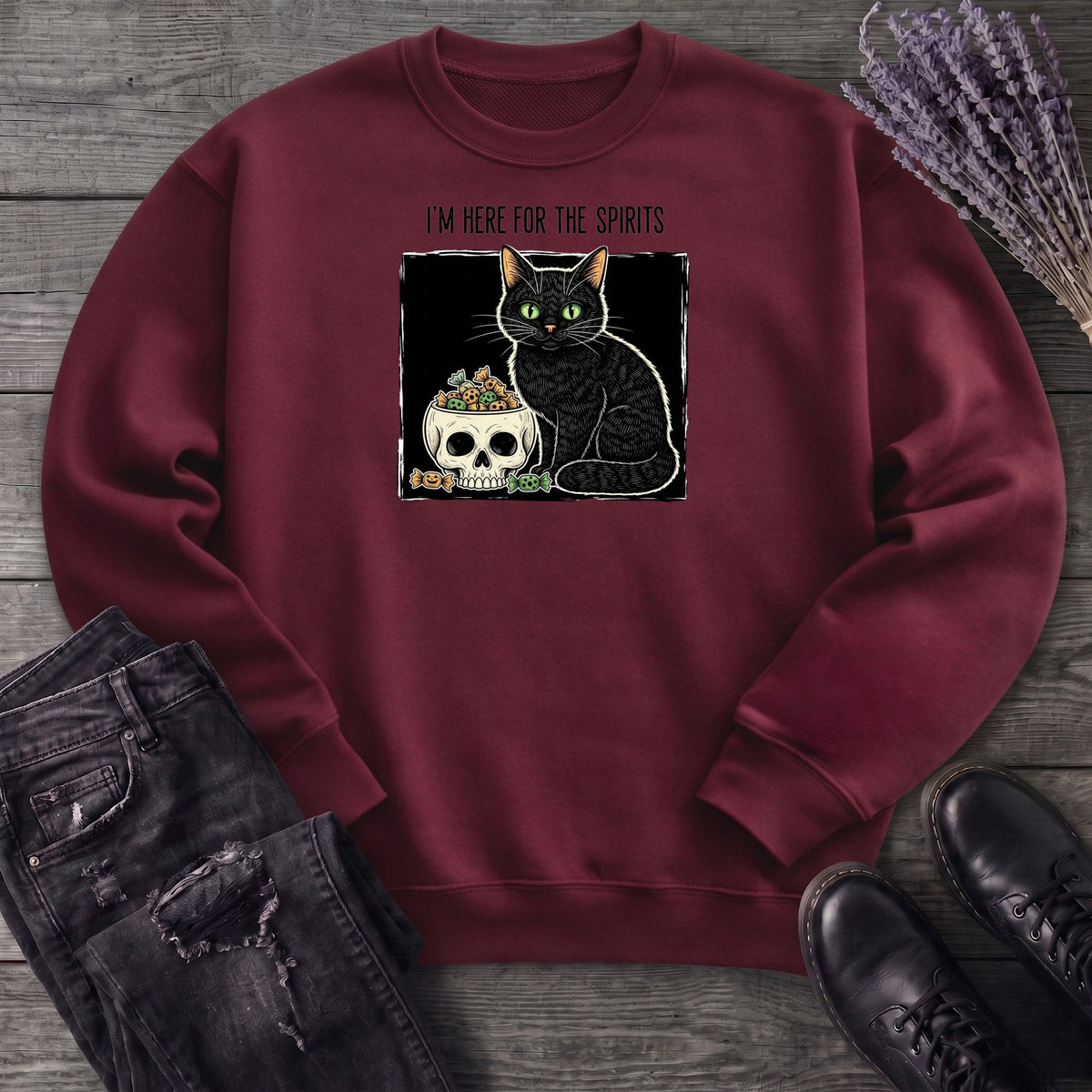 Here For The Spirits Sweatshirt
