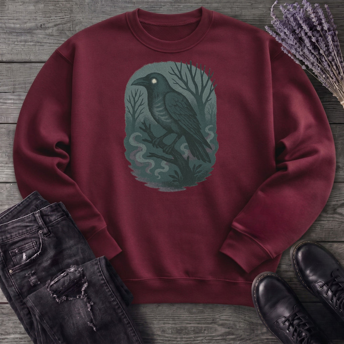 Woodland Spirits Raven Sweatshirt