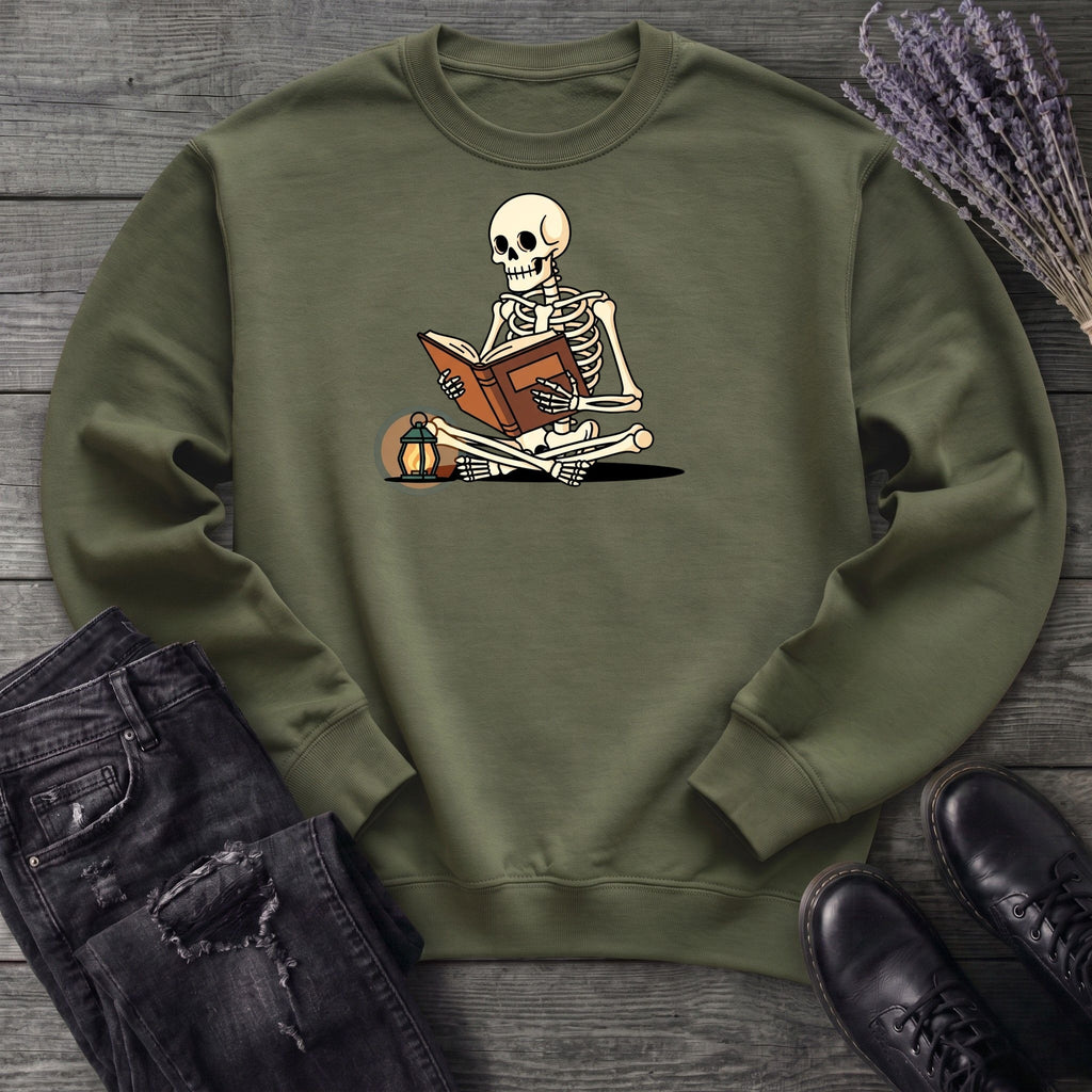 Skeleton Reading Sweatshirt