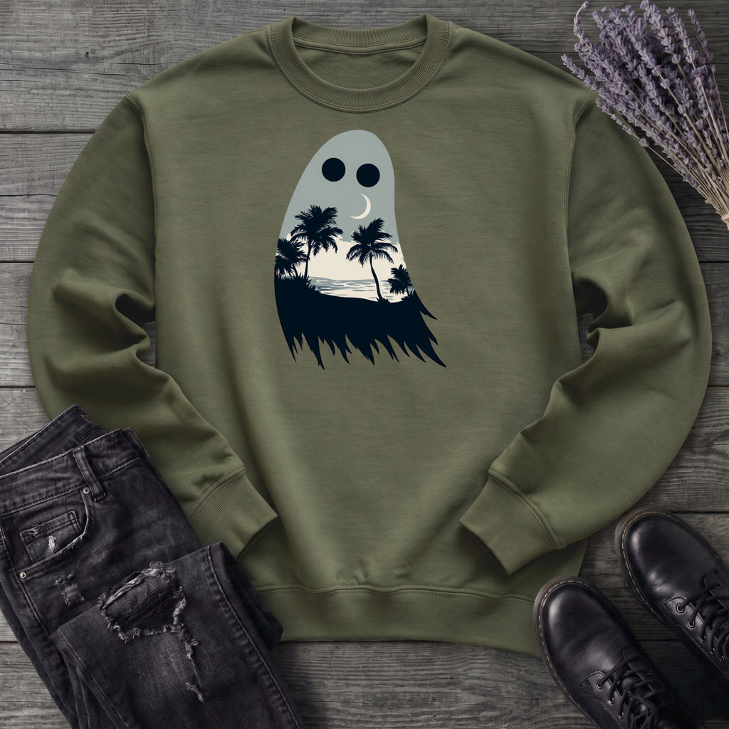 tropical ghost silhouette Sweatshirt