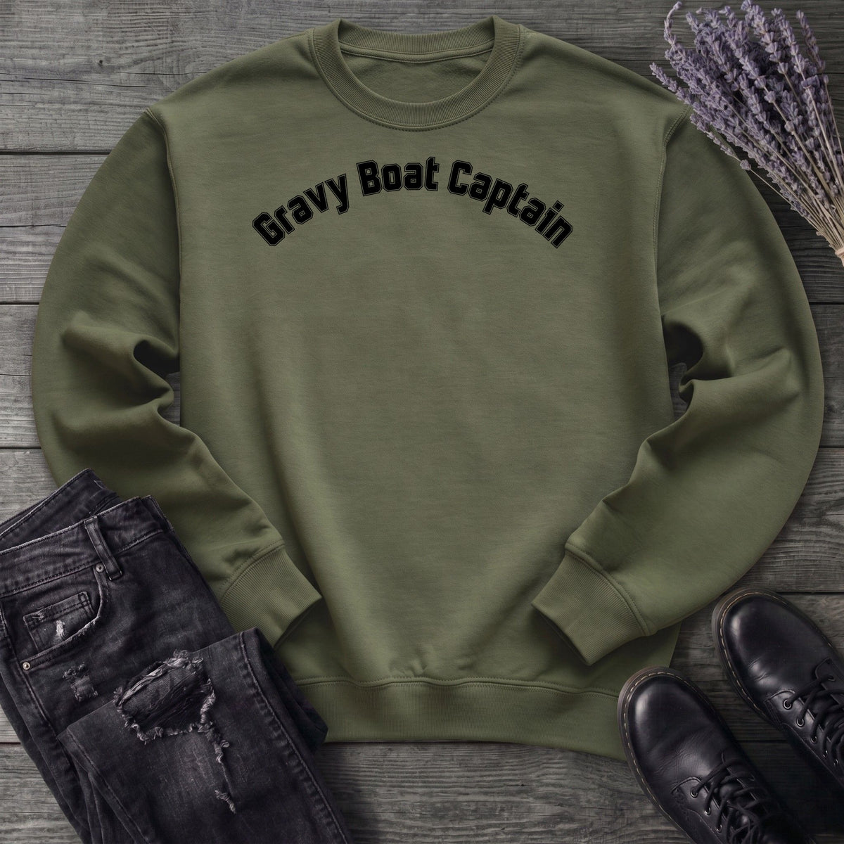 Gravy Boat Captain Sweatshirt