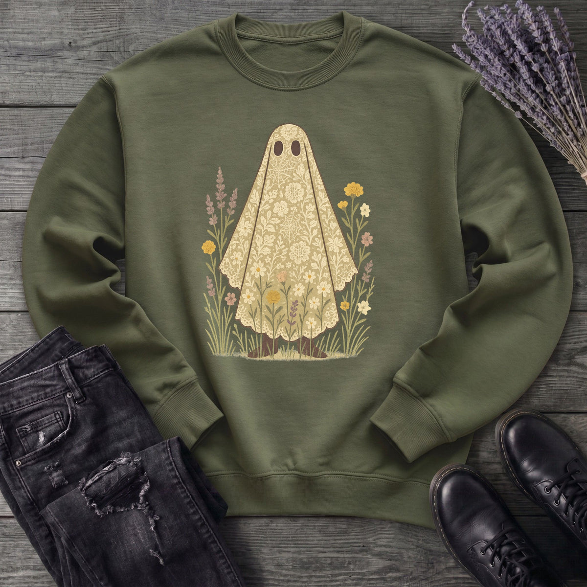 lace ghost Sweatshirt