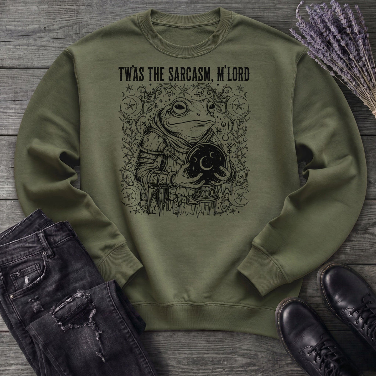 Twas The Sarcasm Frog Sweatshirt