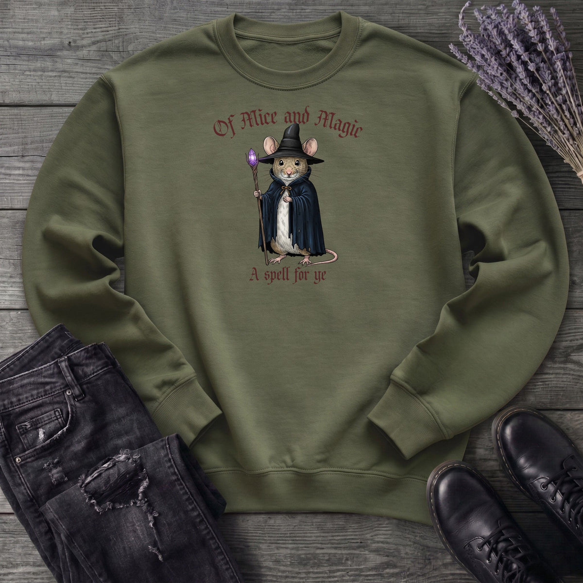 Mouse Witch Medieval Sweatshirt