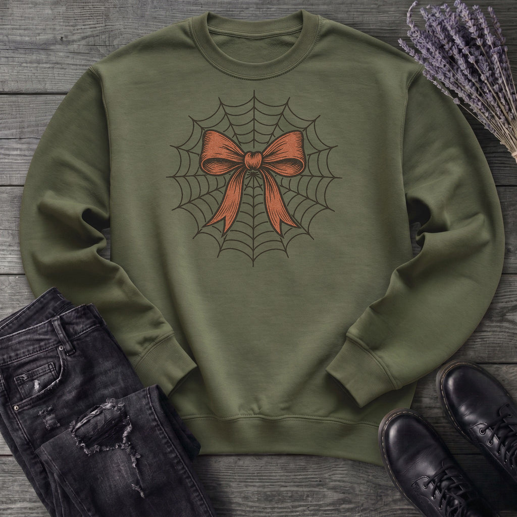 Spiderweb Bow Sweatshirt