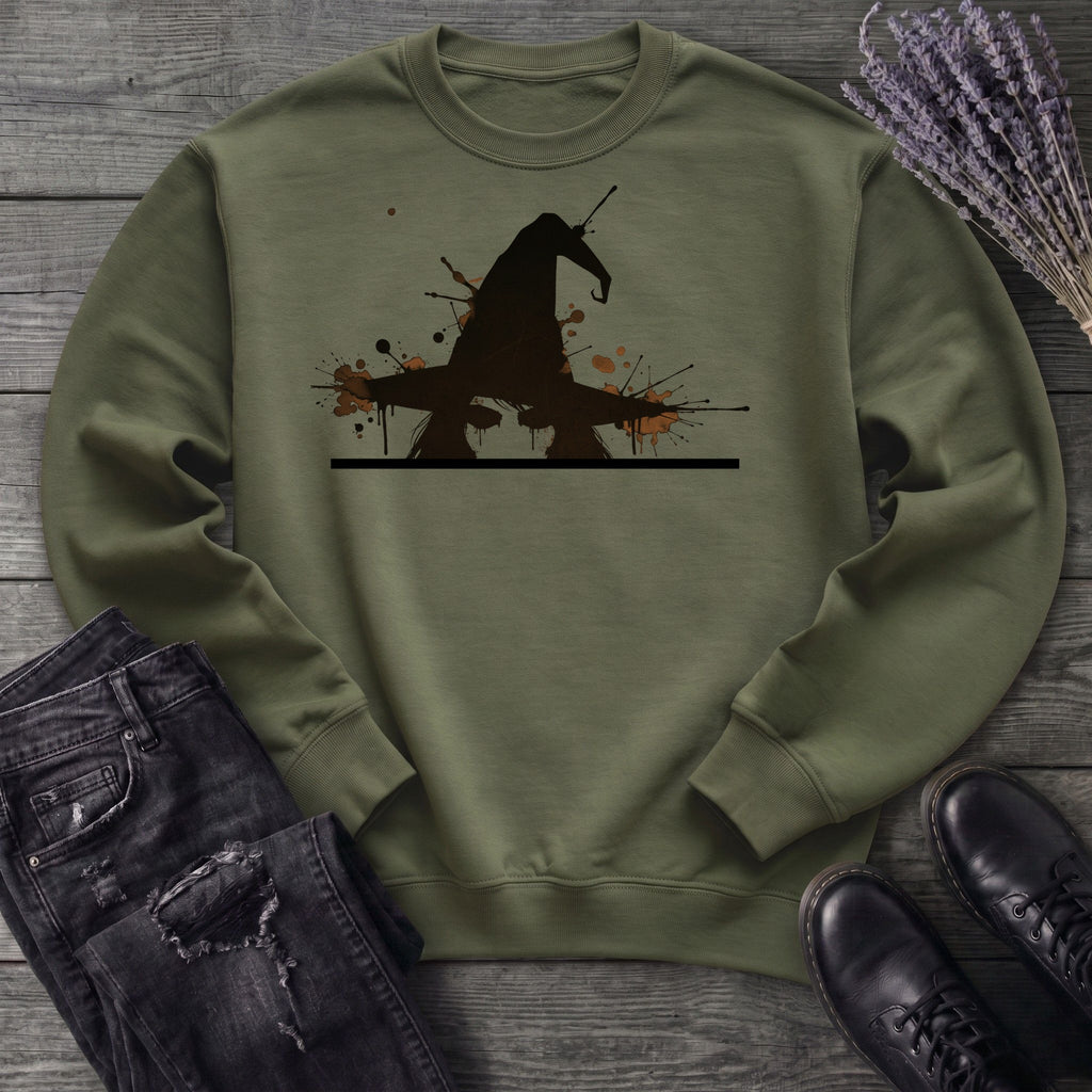 Ink Splatter Grunge Witch Sweatshirt