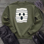 Fabric Strip Ghost Sweatshirt