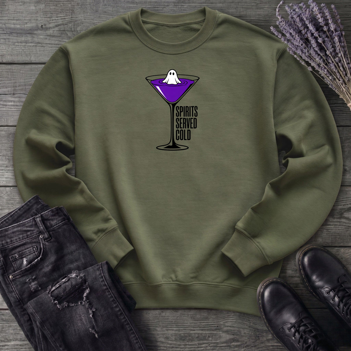 Spirits Served Cold Sweatshirt