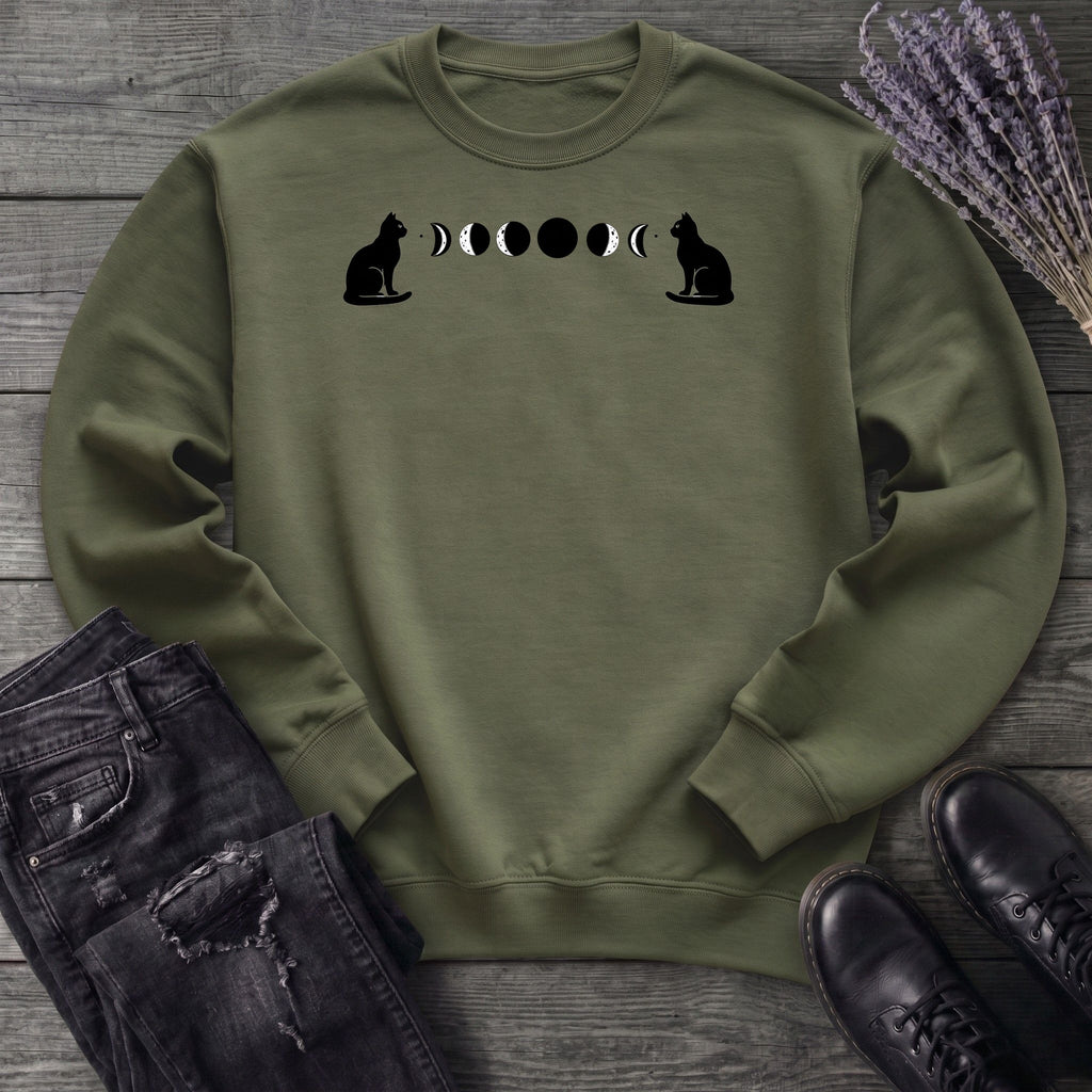 Cat Moon Phases Sweatshirt