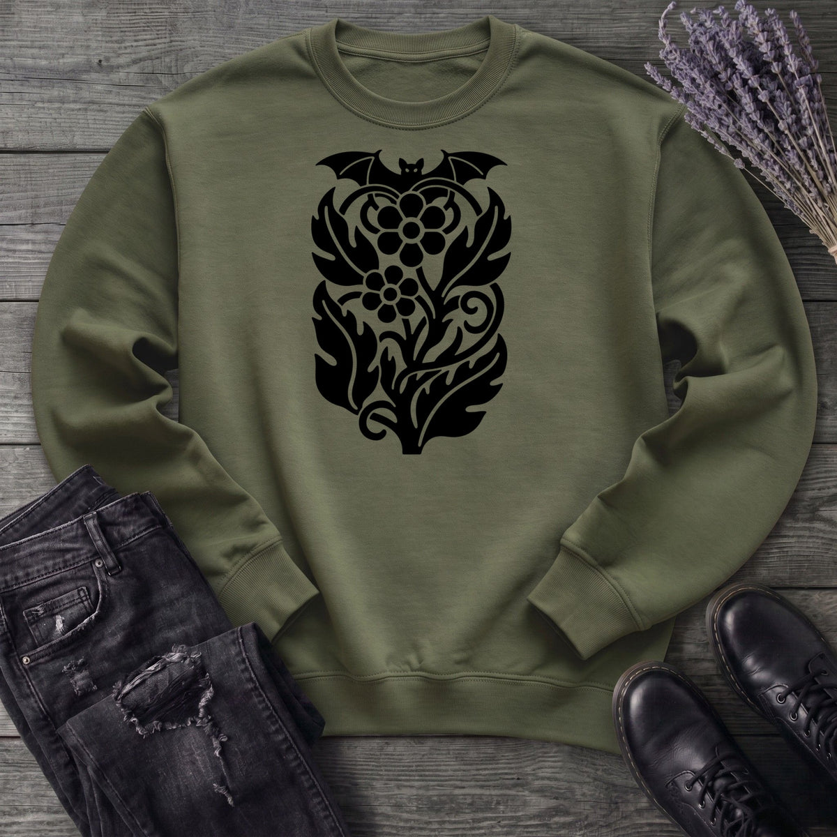 bat night garden Sweatshirt