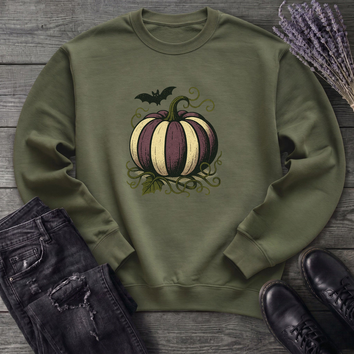 Striped Pumpkin Sweatshirt