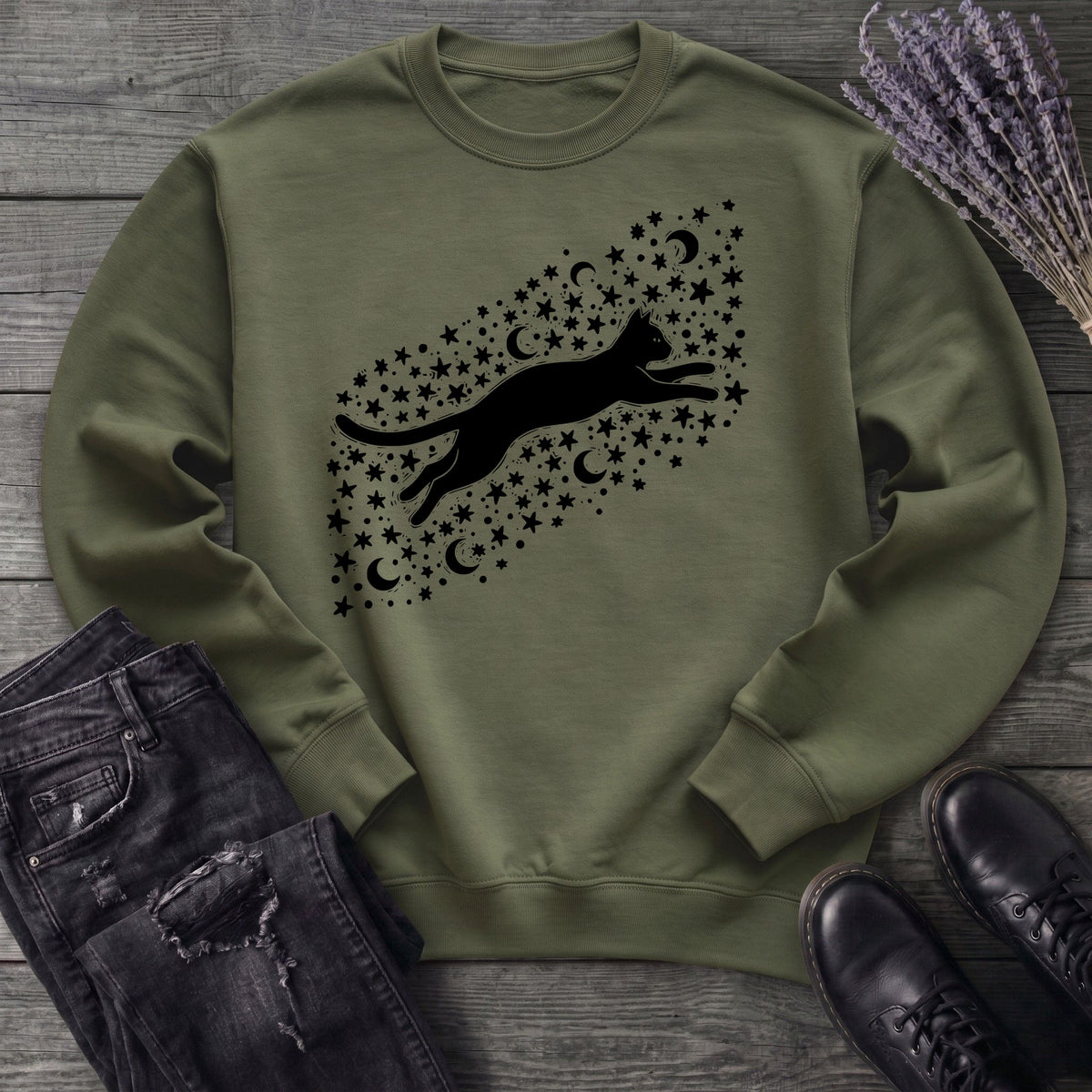 Celestial Cat Sweatshirt