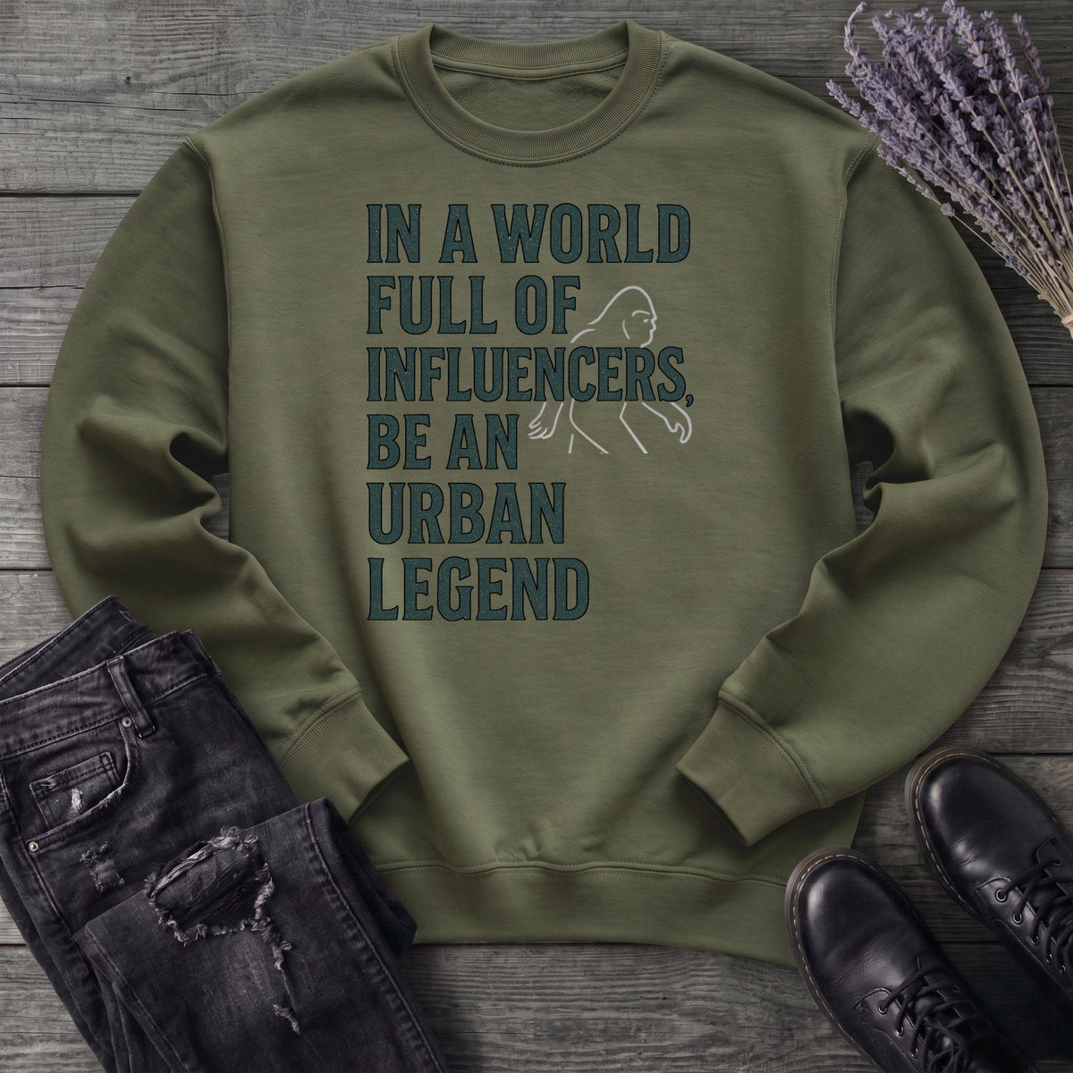 World Full Of Influencers Bigfoot Sweatshirt