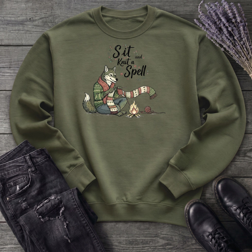 Sit And Knit A Spell Sweatshirt