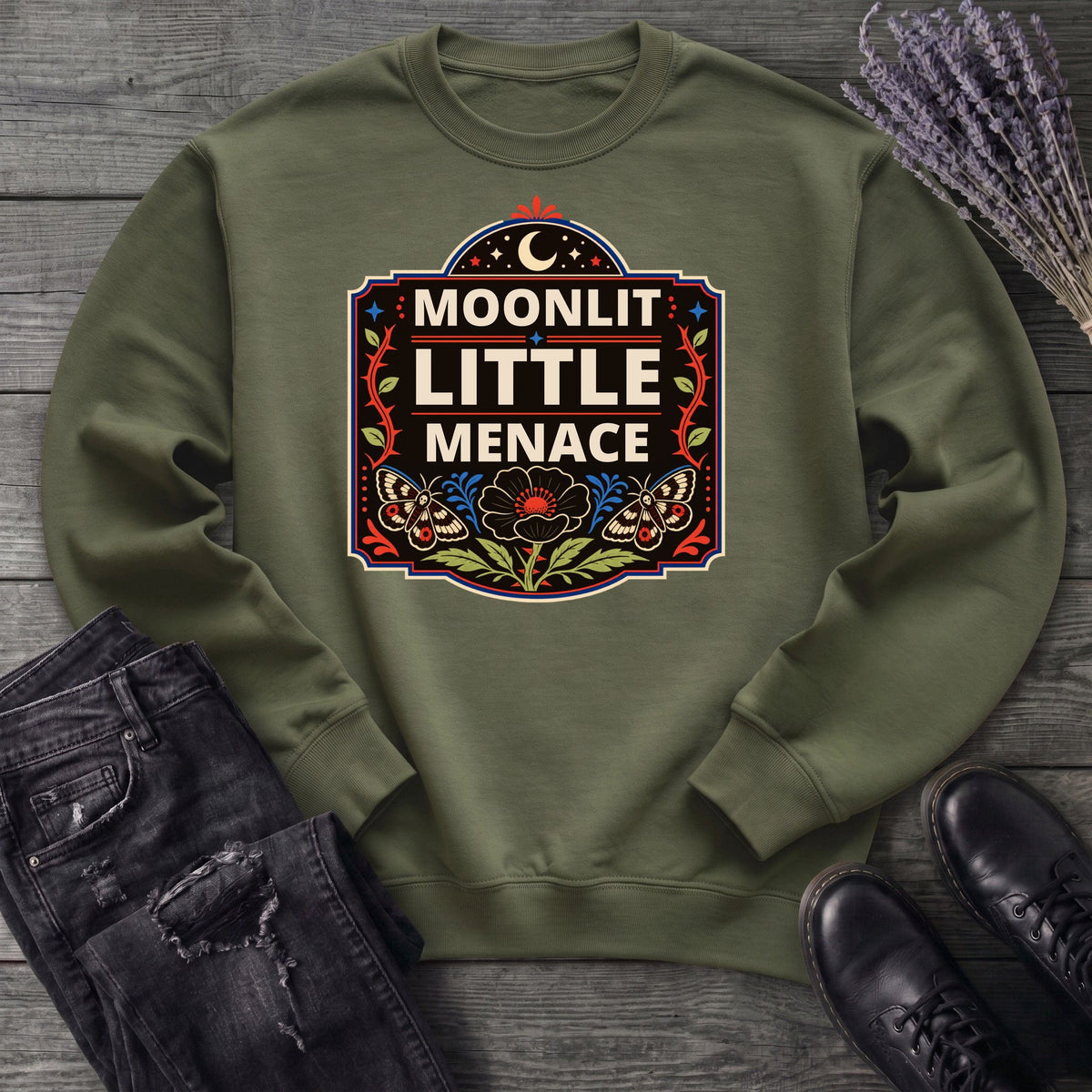 Moonlit Little Menace Sweatshirt