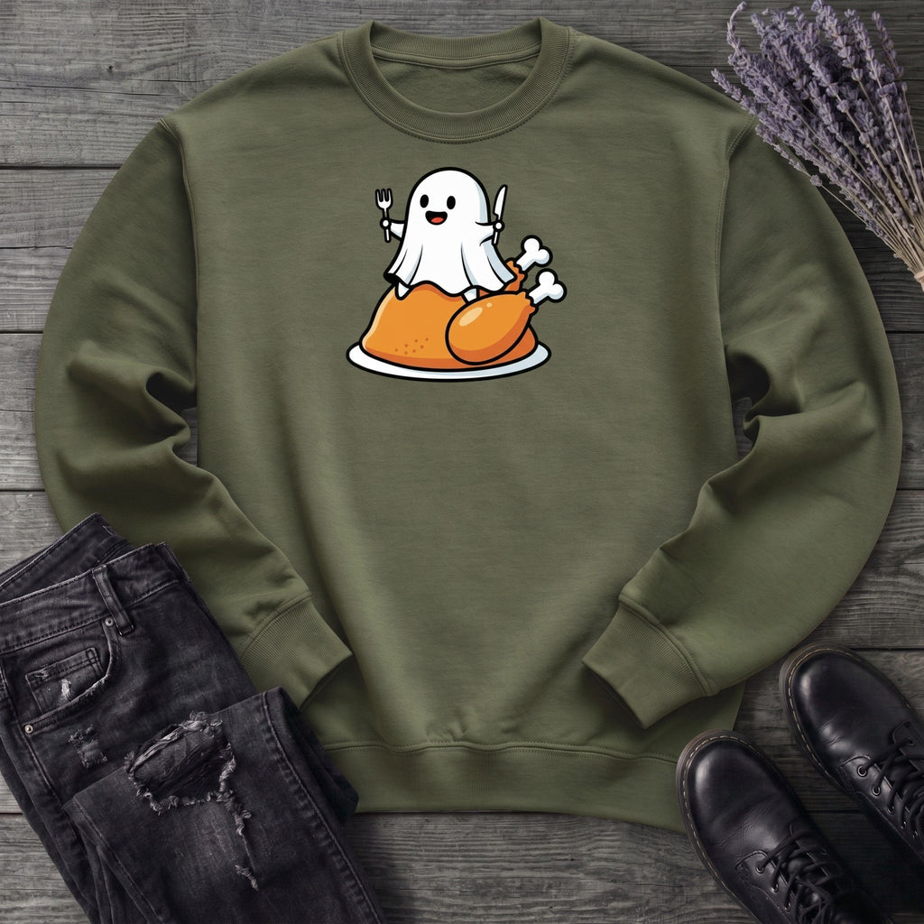 Ghost On Turkey Sweatshirt