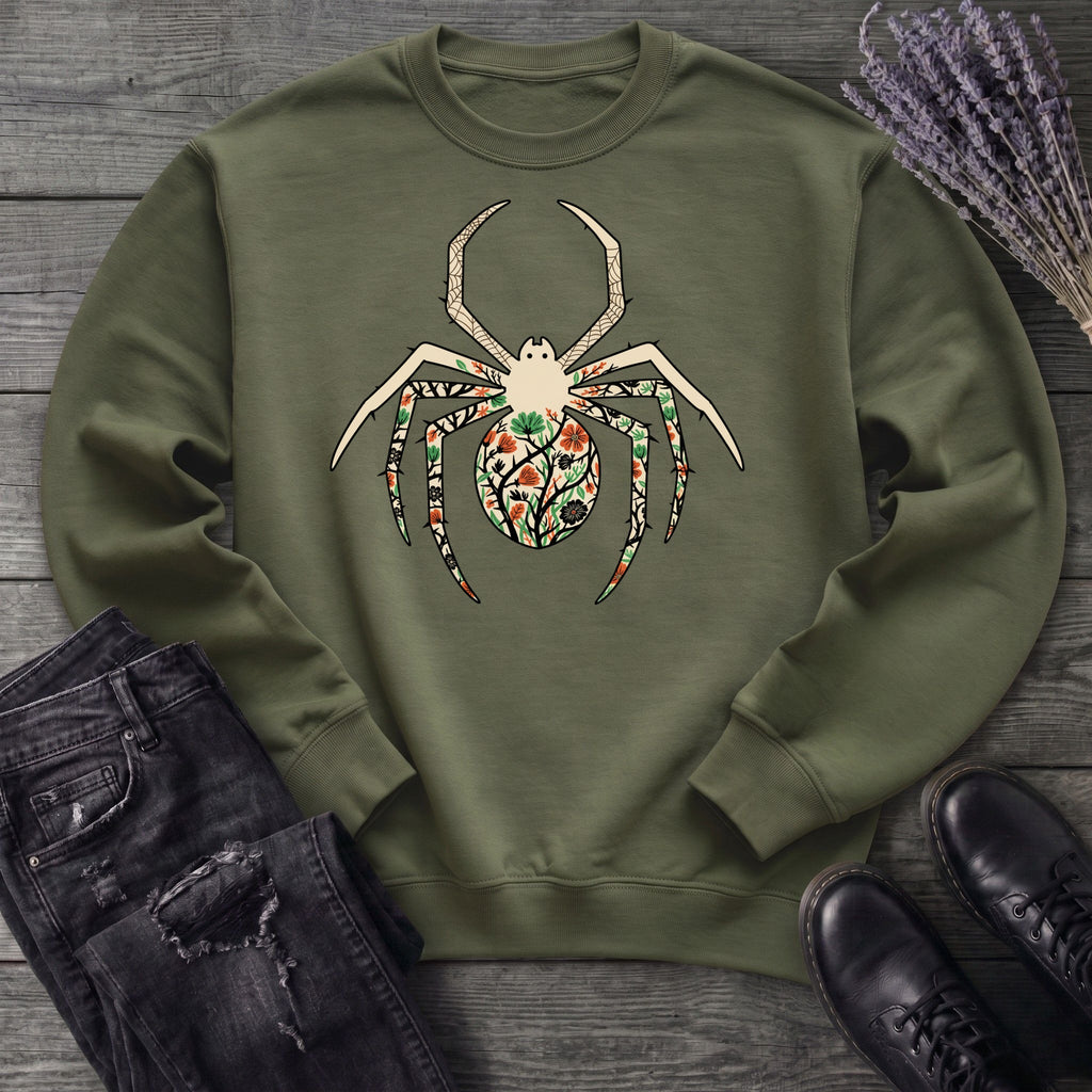 boho floral spider Sweatshirt