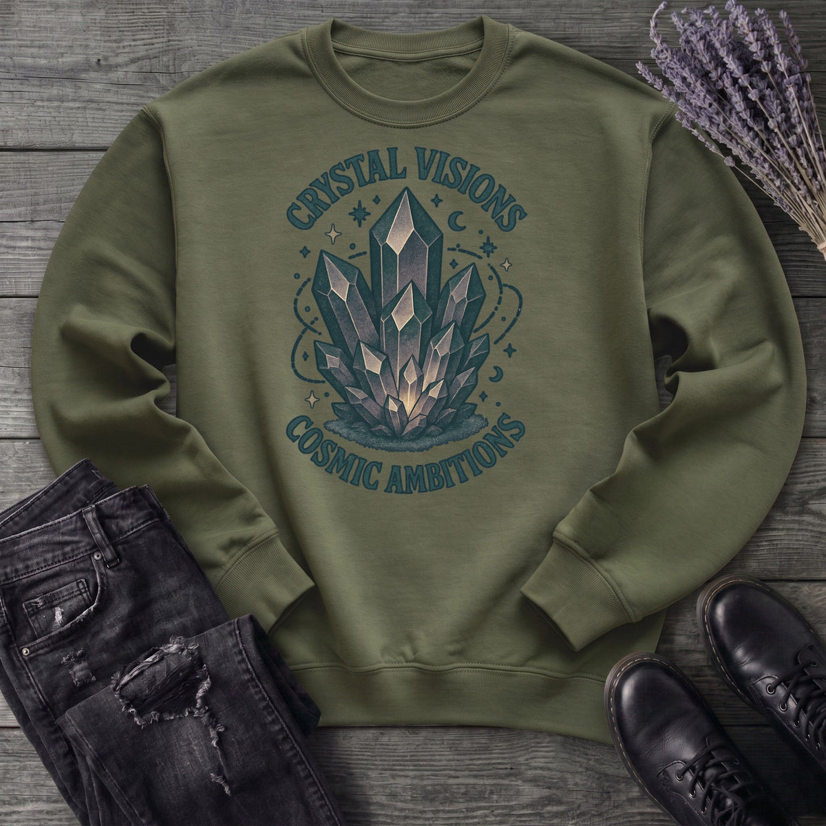 Crystal Visions Cosmic Ambitions Sweatshirt