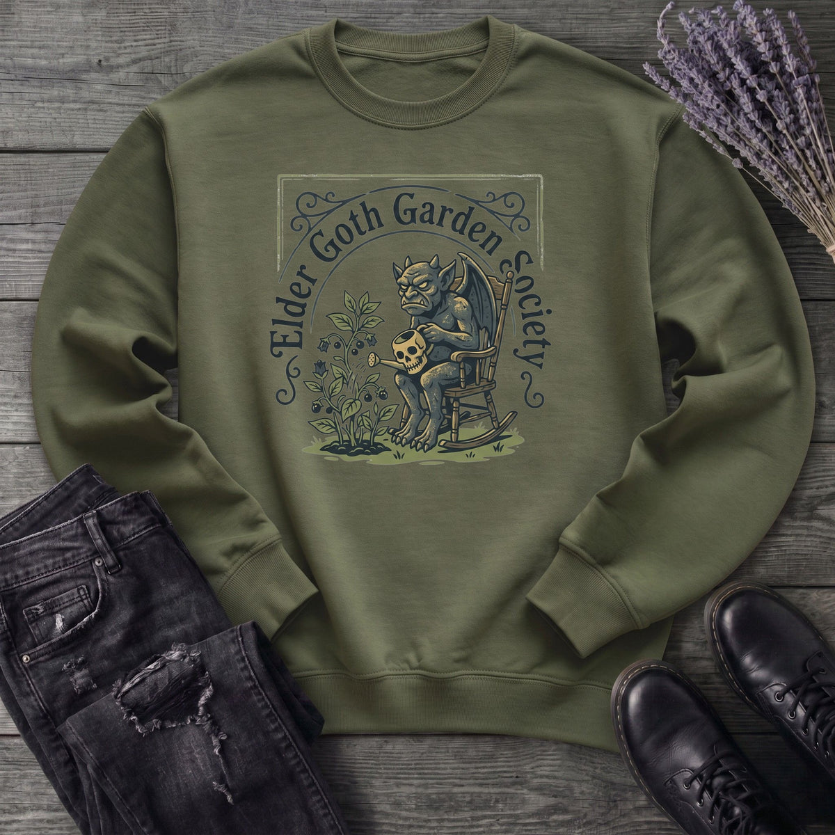 Elder Goth Garden Society Sweatshirt
