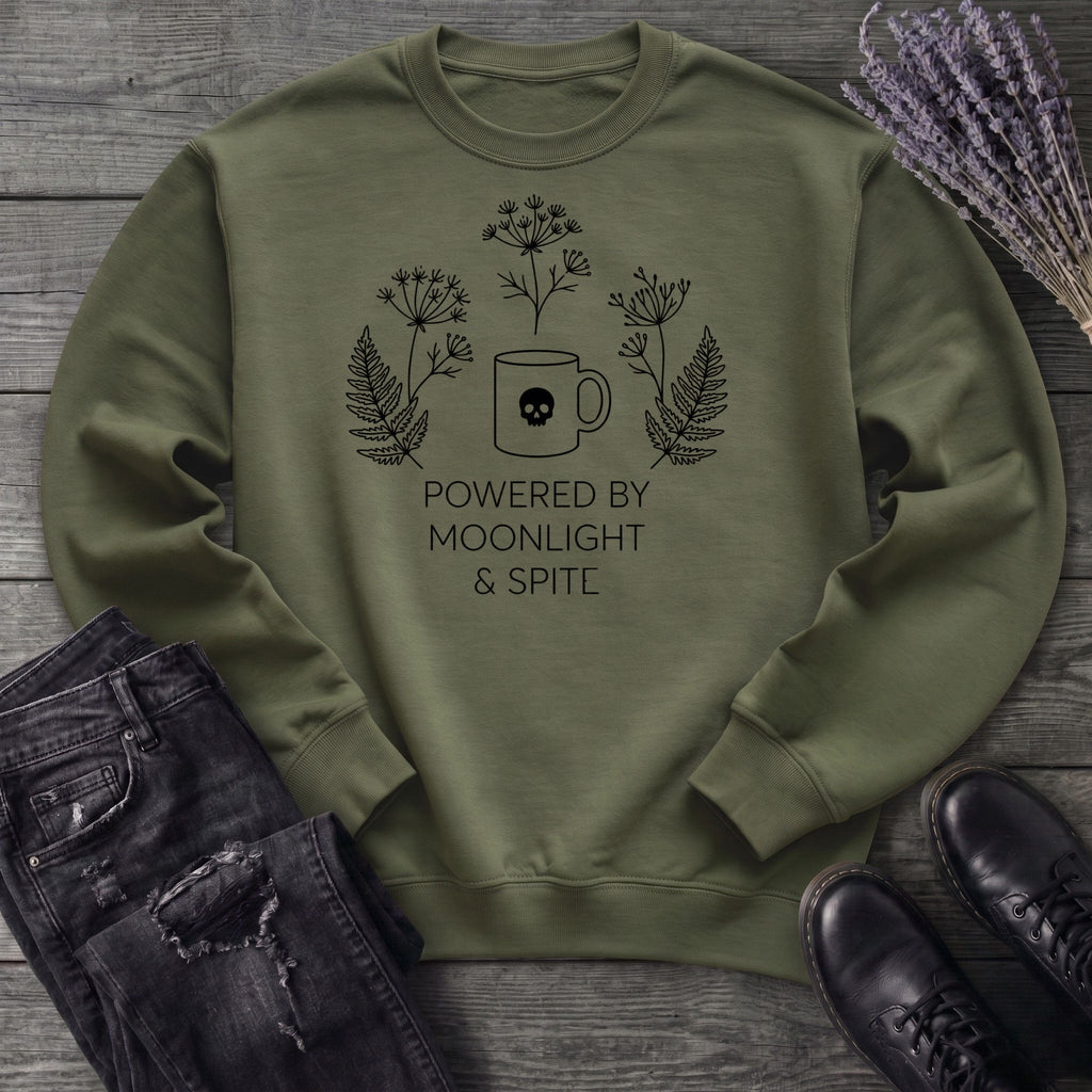 powered by moonlight & spite Sweatshirt
