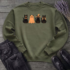 Black Cat Costume Party Sweatshirt