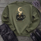 Celestial Cat Coffee Sweatshirt