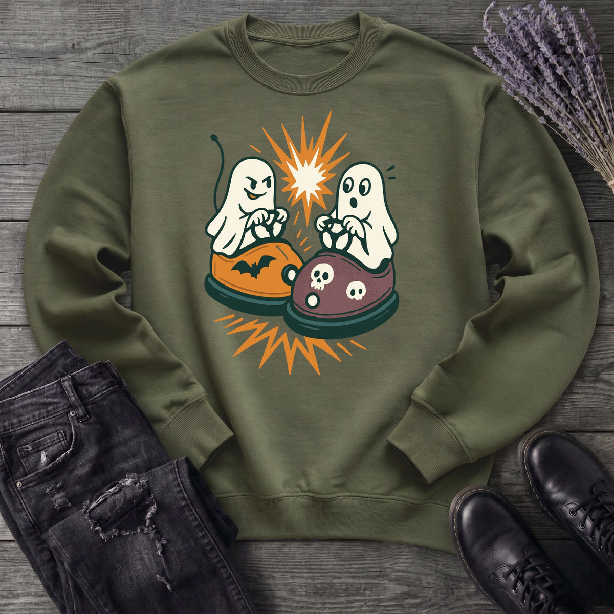 Ghost Bumper Cars Sweatshirt