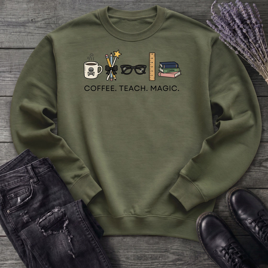 Coffee Teach Magic Sweatshirt
