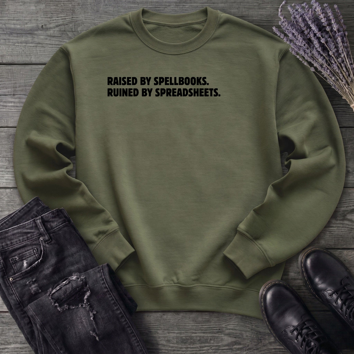 Spellbooks and Spreadsheets Sweatshirt