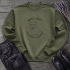 Most Likely To Adopt A Ghost Cat Sweatshirt