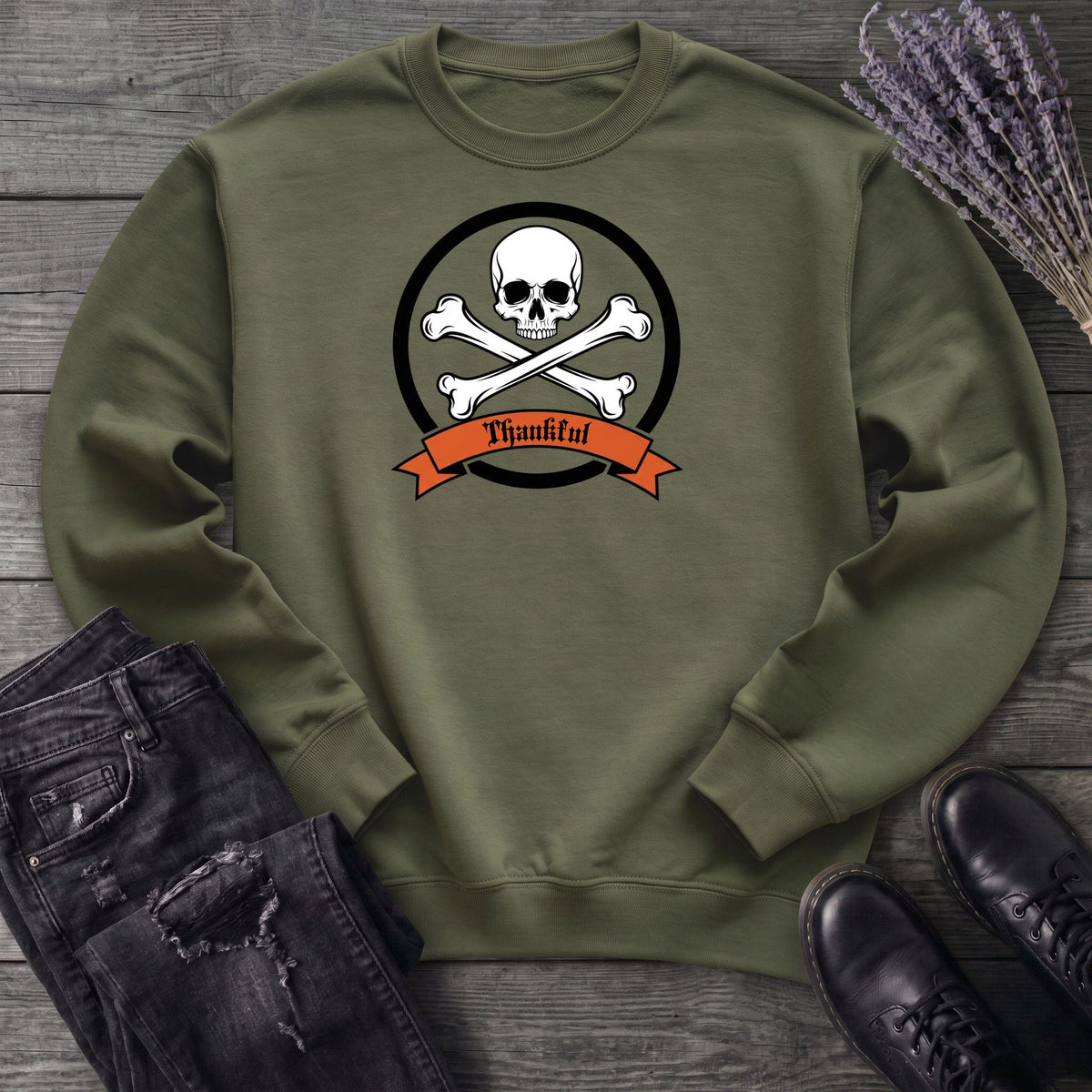Thankful Crossbones Sweatshirt