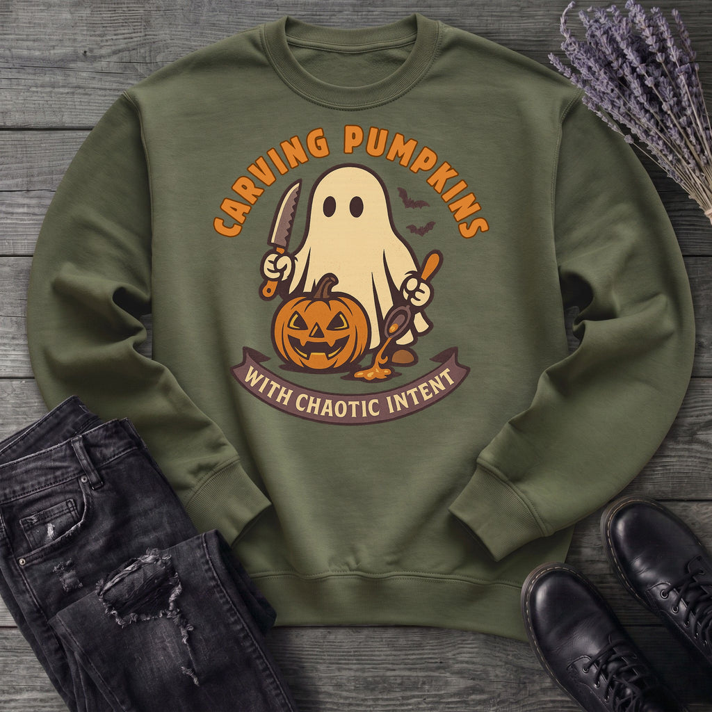 Carving Pumpkins Chaotic Sweatshirt