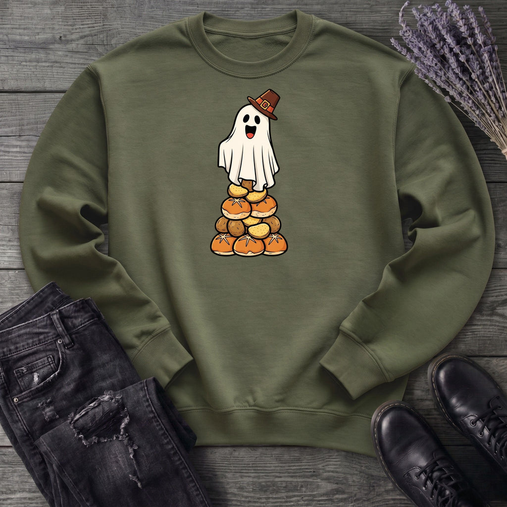 Stacked Bread Pilgrim Ghost Sweatshirt