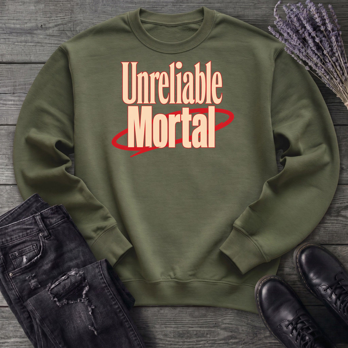 Unreliable Mortal Sweatshirt