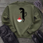 Black Cat And Cranberries Sweatshirt