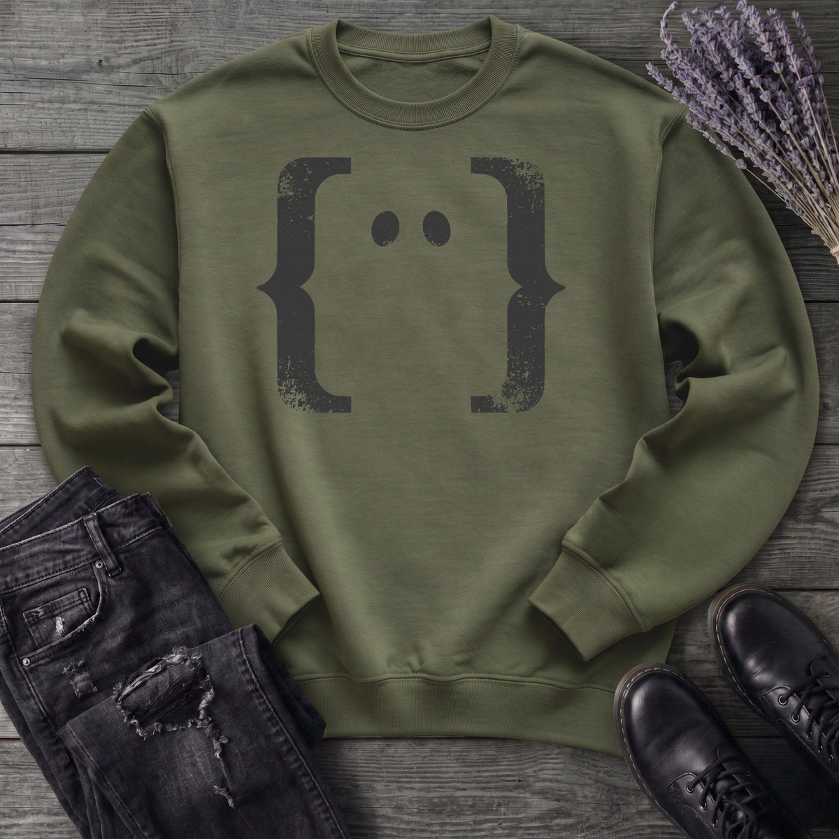 Negative Space Ghost Sweatshirt